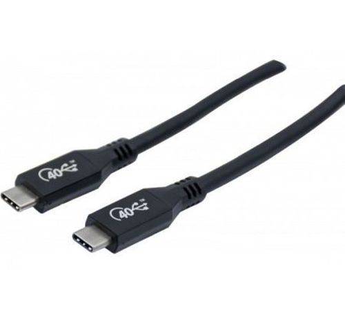 USB 4 Kabel Zertifiziert, 40G/100W USB St. C / St. C, 0,8 m