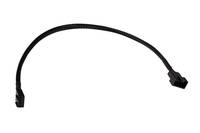 Alphacool 18674, Cable extension, Kunststoff, Schwarz, 4-pin + 4-pin, 300 mm, 1 Stück(e)