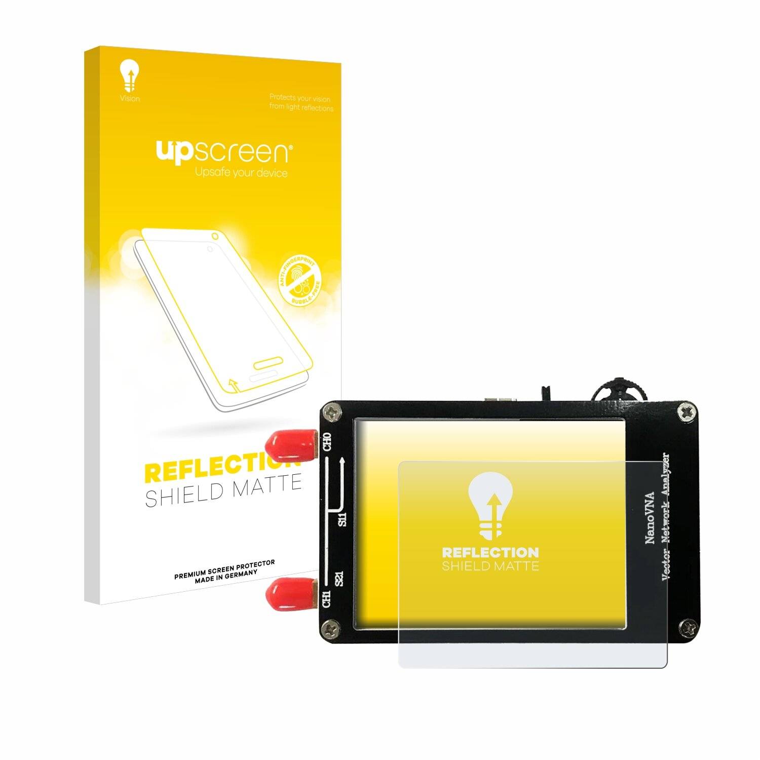 upscreen Reflection Shield Matt Schutzfolie für NanoVNA H
