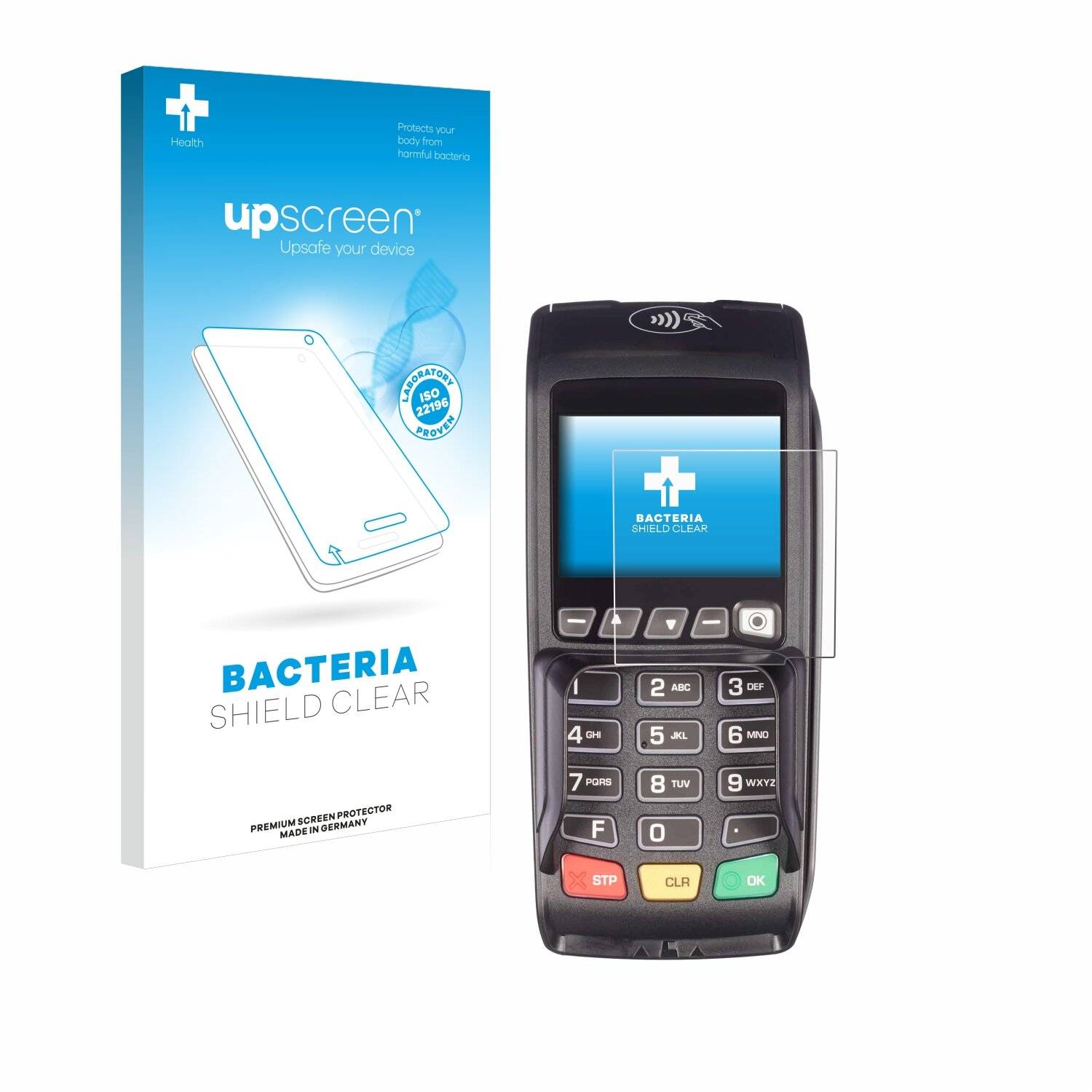 upscreen Bacteria Shield Schutzfolie für ingenico Desk/3500 -