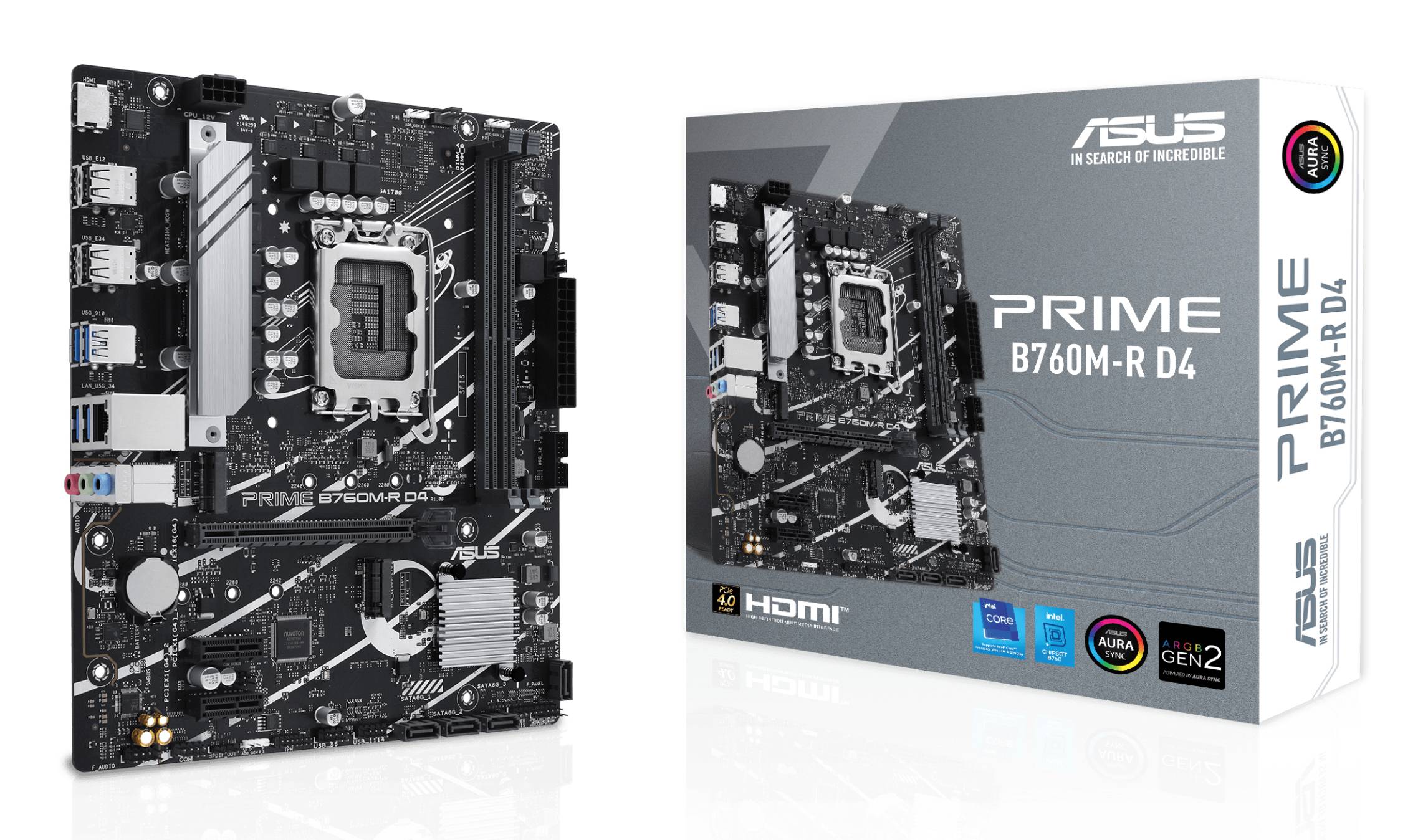 ASUS PRO B760M-R D4 (Intel,1700,DDR4,mATX)