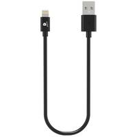 DEQSTER Mini Ladekabel Lightning auf USB-A (EDU-Verpackung), schwarz, kurz - - M