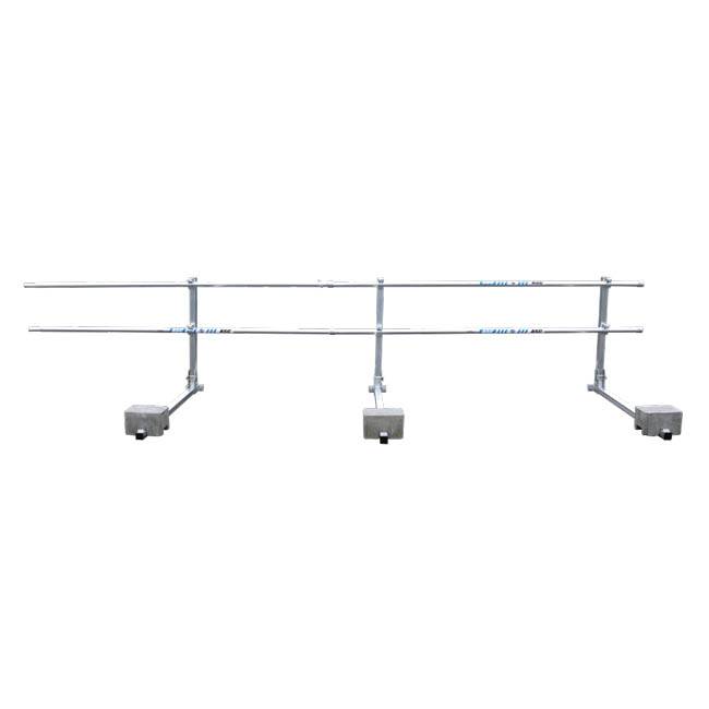 ASC Dachrandsicherung für Flachdächer 30,00 - 54,00 m | < 10° Dachneigung - 54.00 m