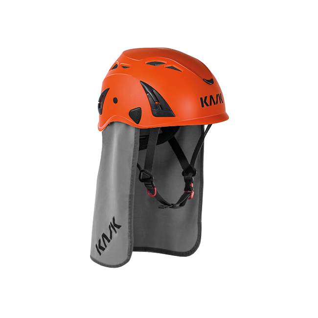 Kask Arbeitsschutzhelm mit Nackenschutz Plasma AQ, EN 397, Gerüstbauhelm - orange