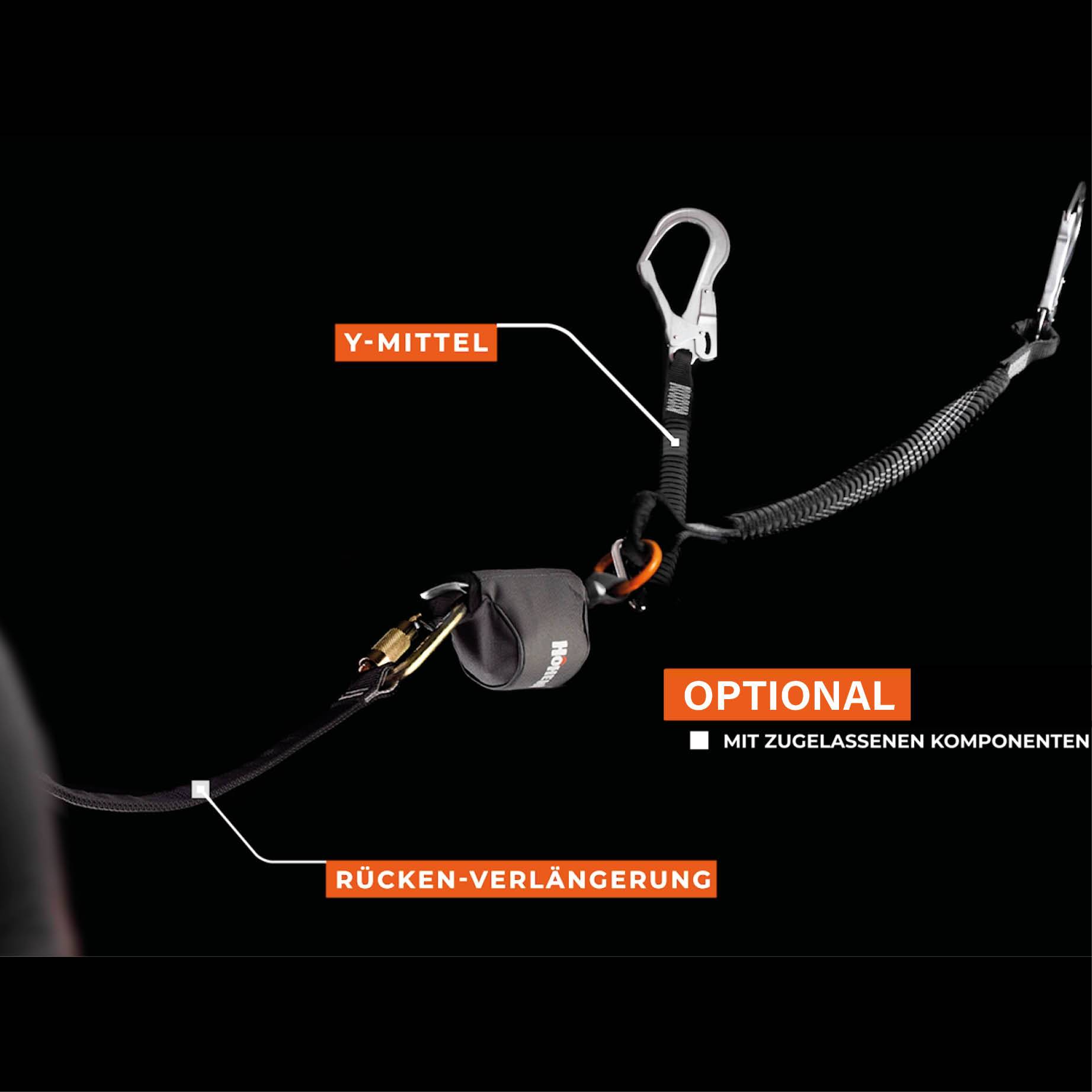 Höhenfreak Bandfalldämpfer BFD 140 2,00 m Stahl-Karabiner