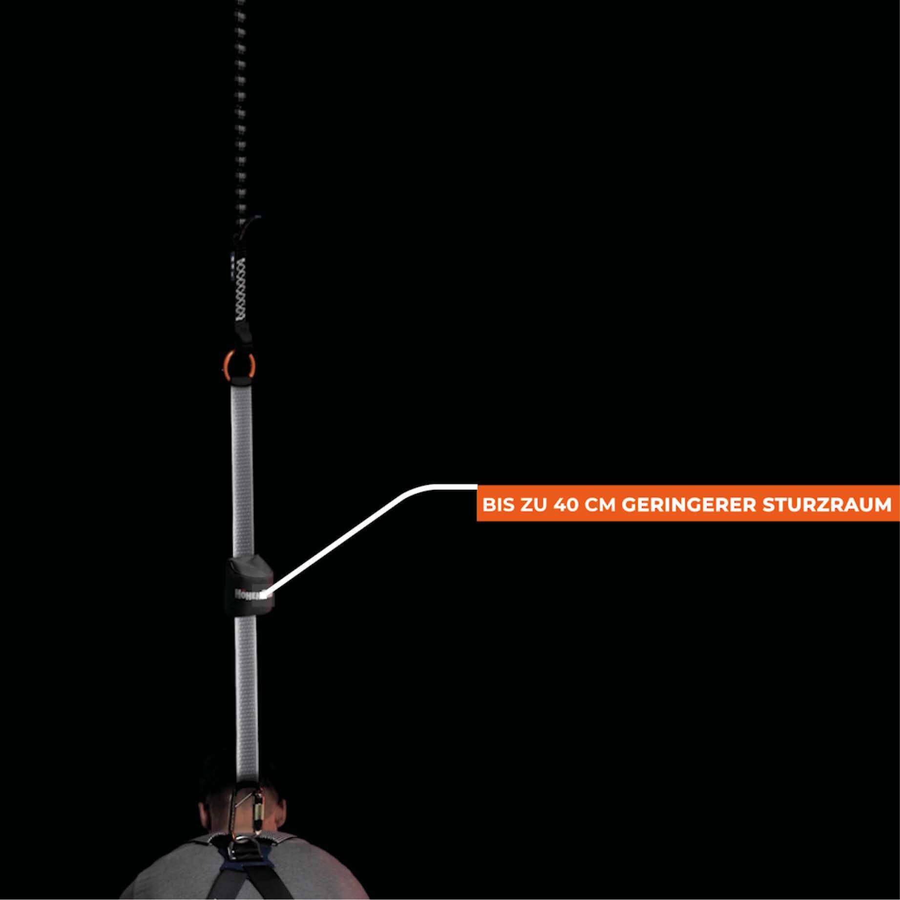 Höhenfreak Bandfalldämpfer BFD 140 2,00 m Stahl-Karabiner