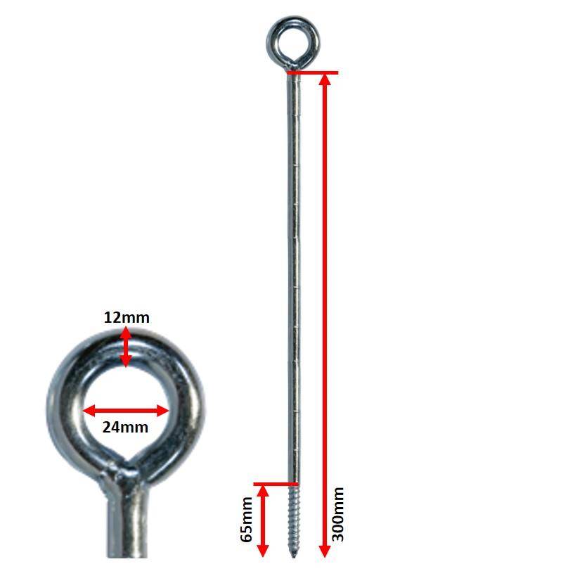 Ringschraube 12x300 mm - 30 cm