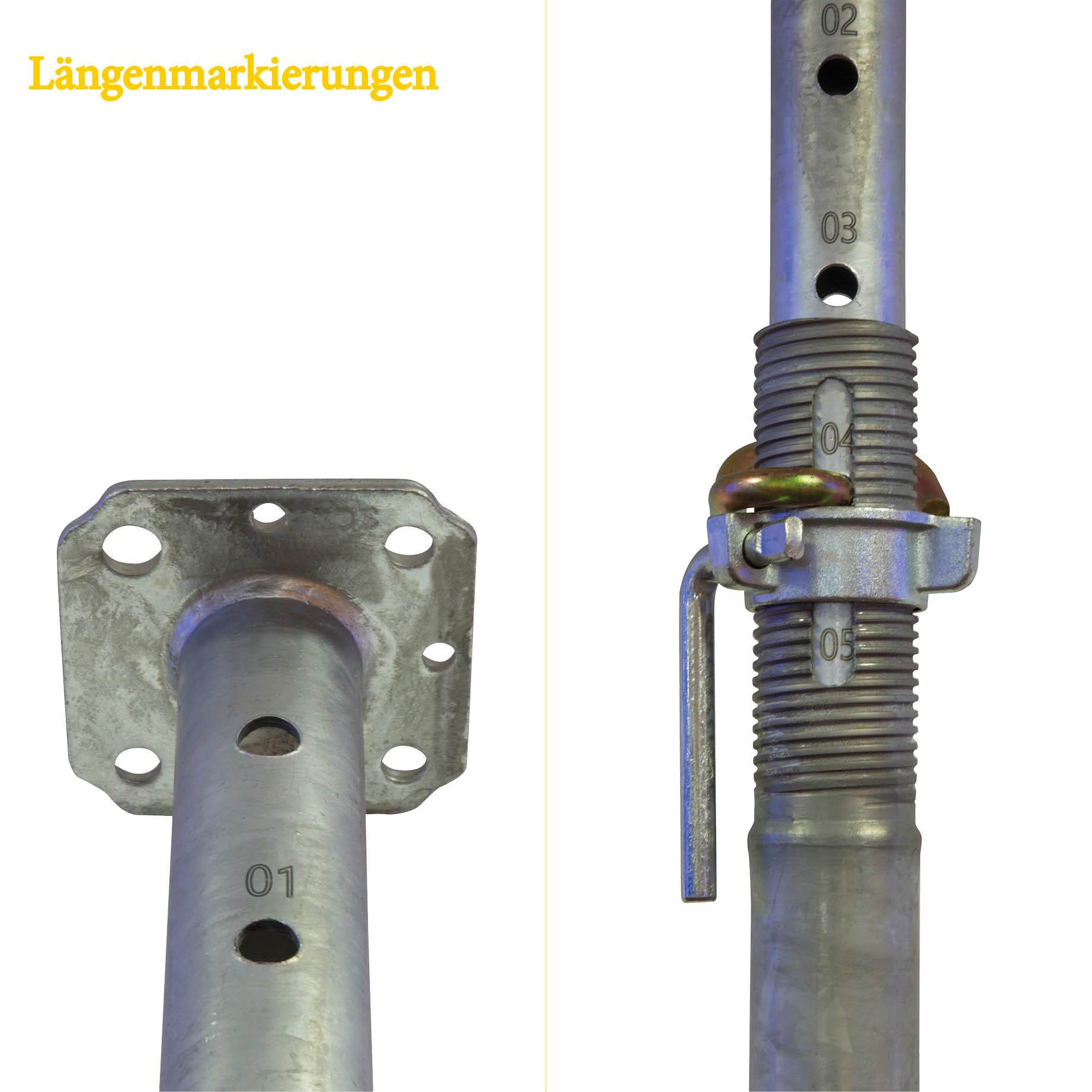 Scafom-rux 50 x Baustützen Eco Klasse D, Schalungsstütze 1710 – 3000 mm