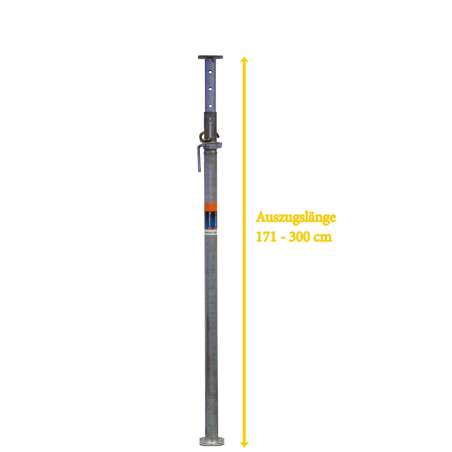 Scafom-rux Baustütze Eco Klasse B/D30, Schalungsstütze 1710 – 3000 mm, feuerverzinkt