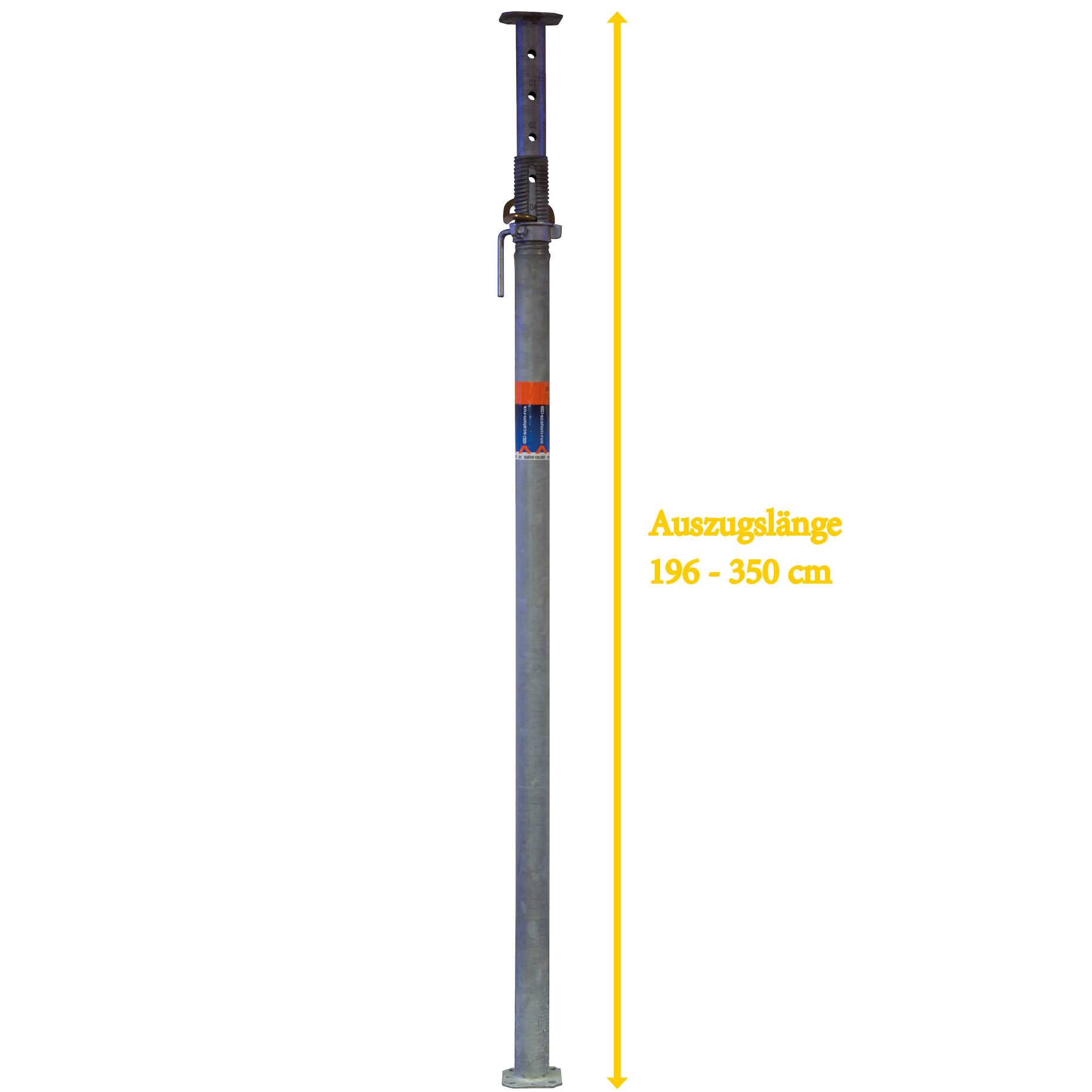 Scafom-rux Baustütze Eco Klasse B/D35, Schalungsstütze 1960 – 3500 mm, feuerverzinkt