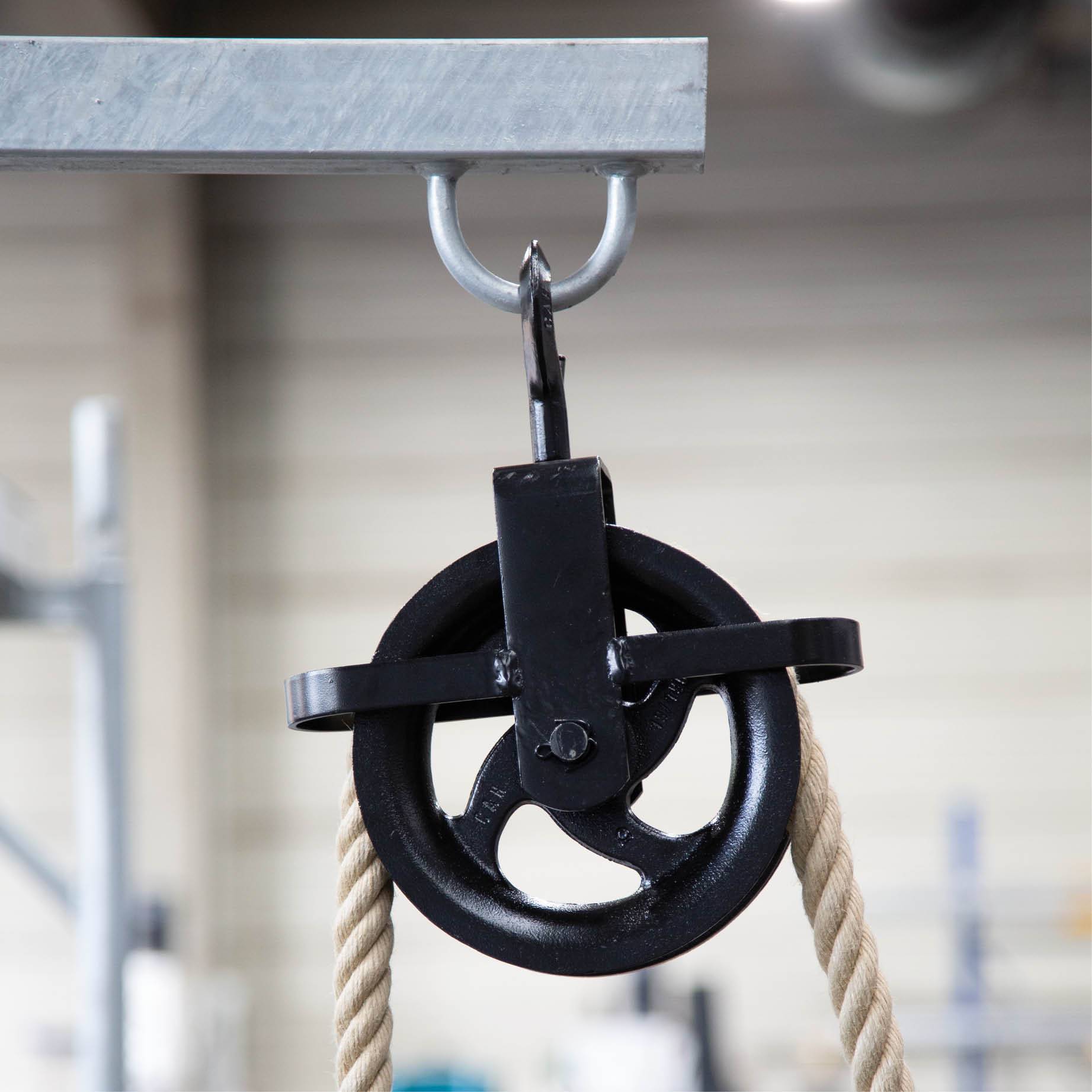 Halteseil PP 24 mm - 40 m / 4 - schäftig einseitig Karabinerhaken 13 x 160 mm