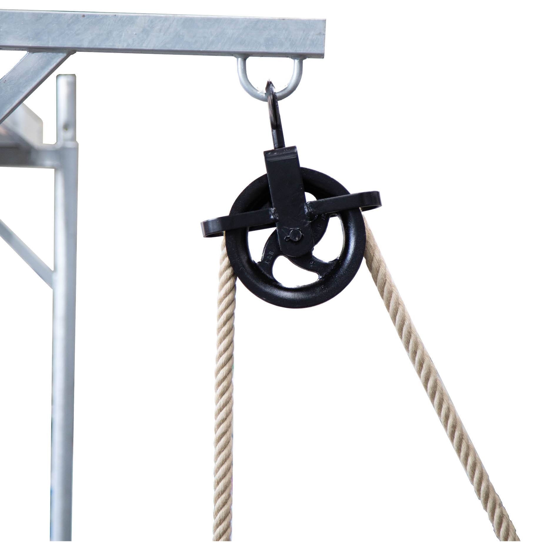 Aufzugsrolle 19 cm Ø für Seile bis max. 25 mm Ø