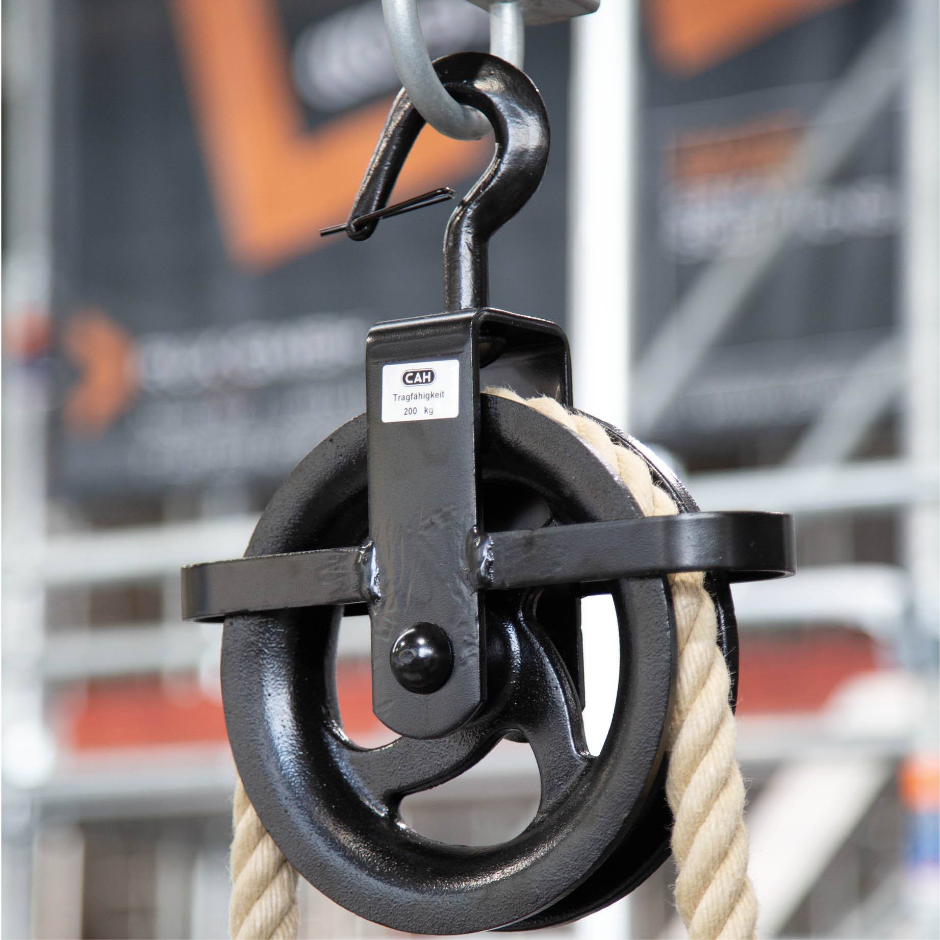 Halteseil PP 24 mm - 40 m / 4 - schäftig einseitig Karabinerhaken 13 x 160 mm