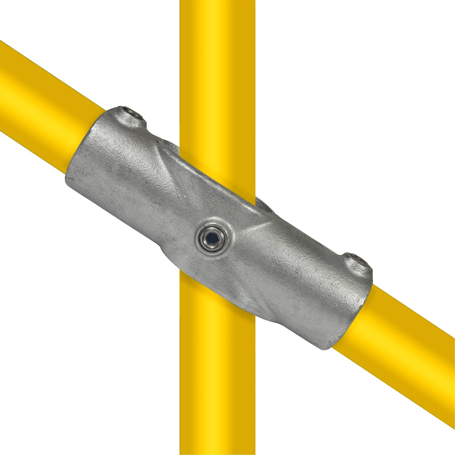 Typ_126 Rohrverbinder Kreuzstück für Gefälle 45° 48,3 mm