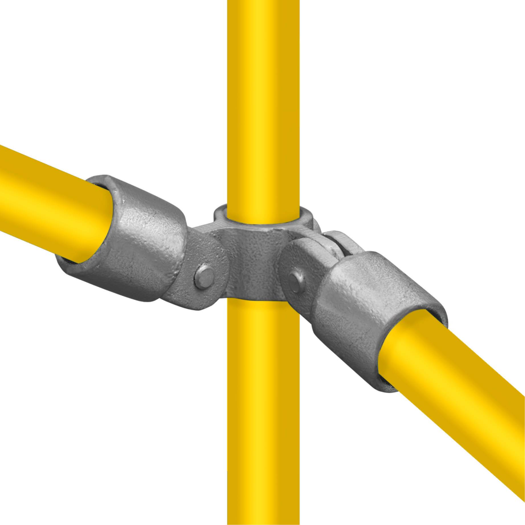 Typ_48 Rohrverbinder Gelenkstück doppelt 90° Ø 48,3 mm