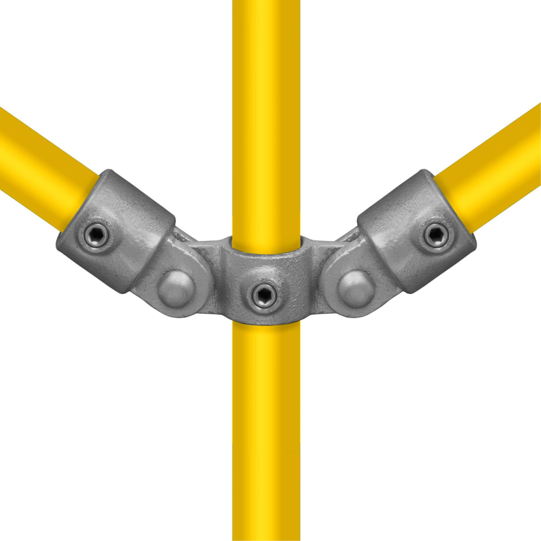 Typ_46 Rohrverbinder Gelenkstück doppelt 180° Ø 48,3 mm