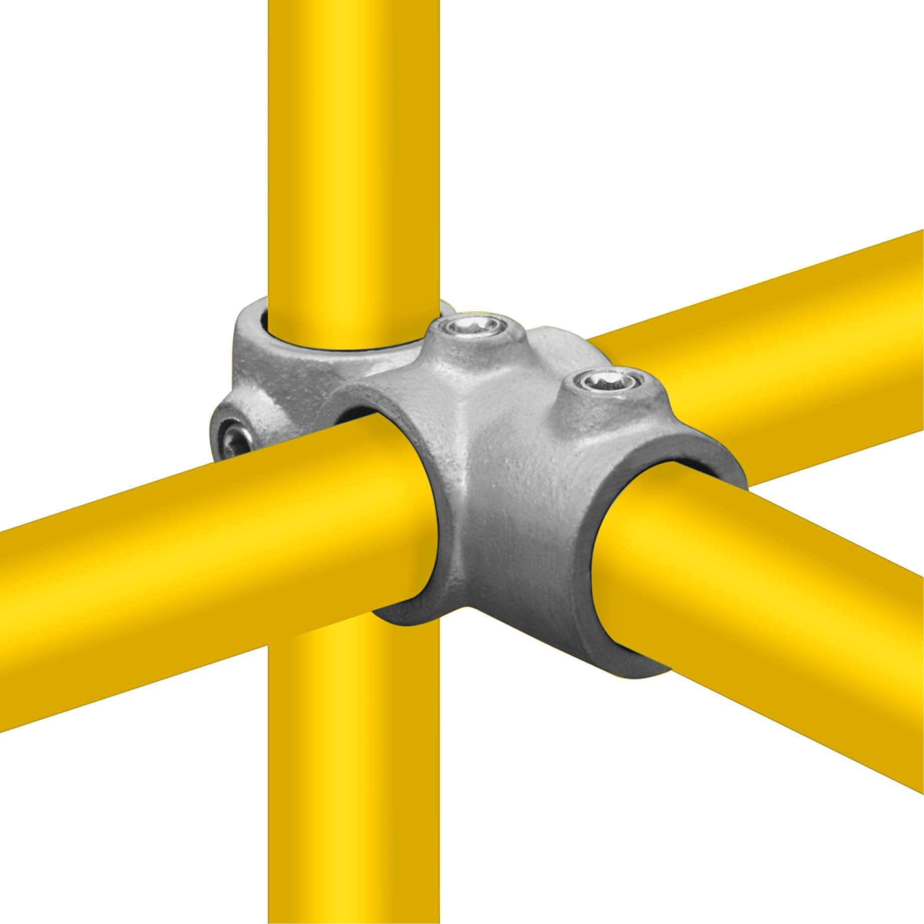 Typ_30 Rohrverbinder Kreuzstück kombiniert Ø 48,3 mm