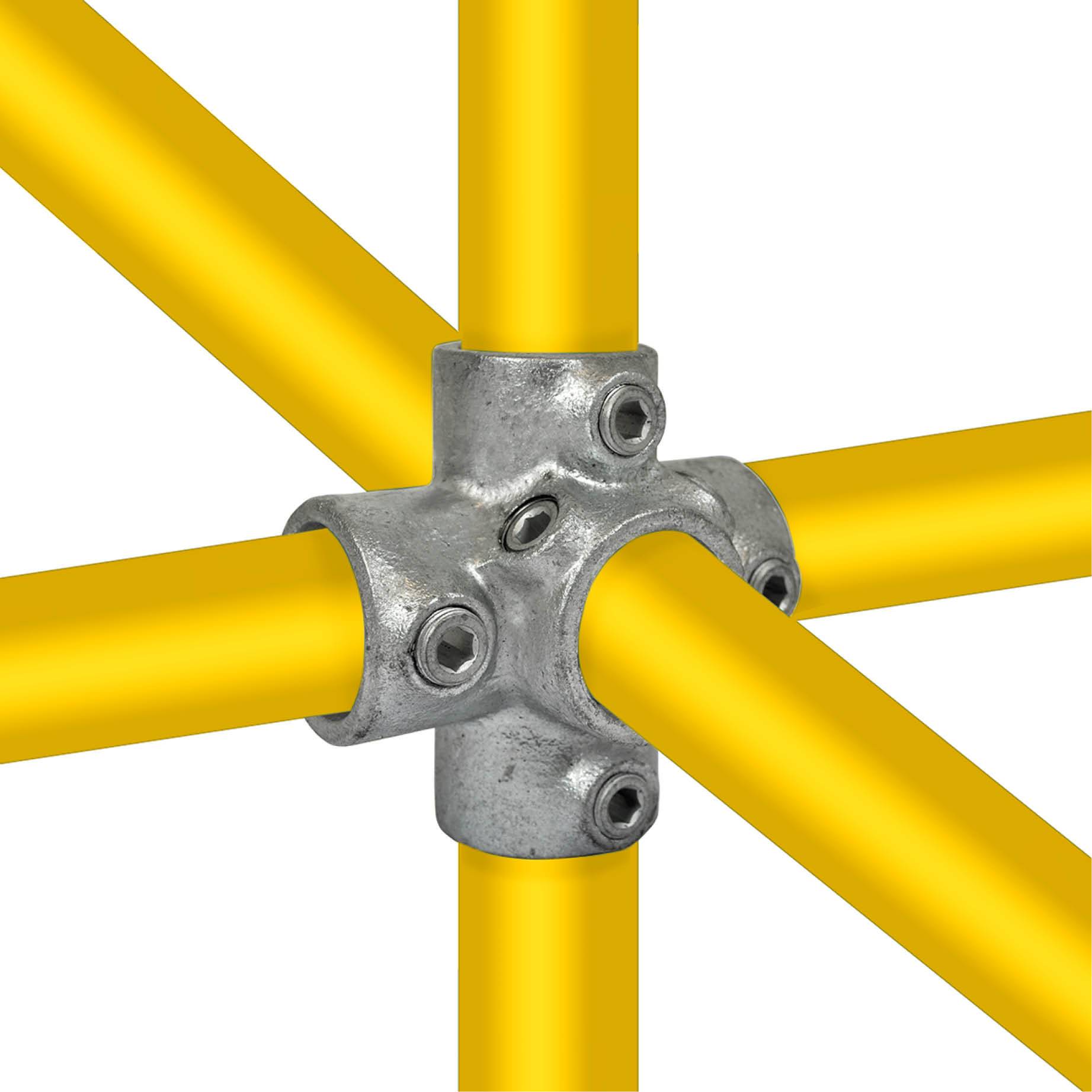 Typ_26 Rohrverbinder 4-Richtungs-Kreuzstück Ø 48,3 mm