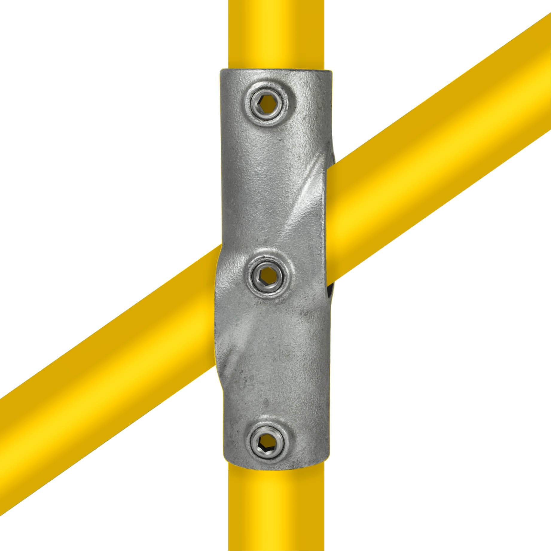 Typ_23 Rohrverbinder Kreuzstück Gefälle 30° - 45° Ø 48,3 mm