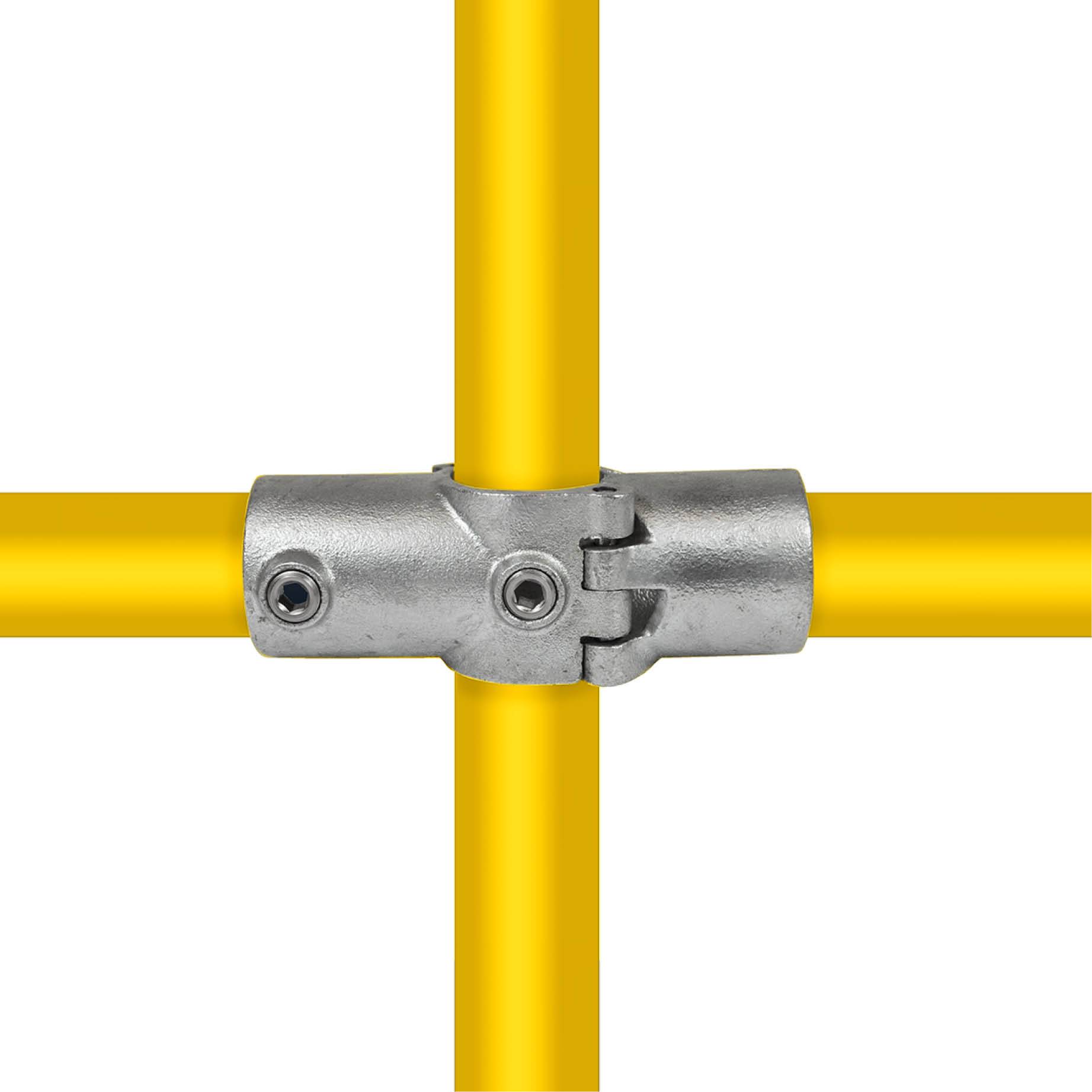 Typ_22O Rohrverbinder Kreuzstück aufklappbar Ø 48,3 mm