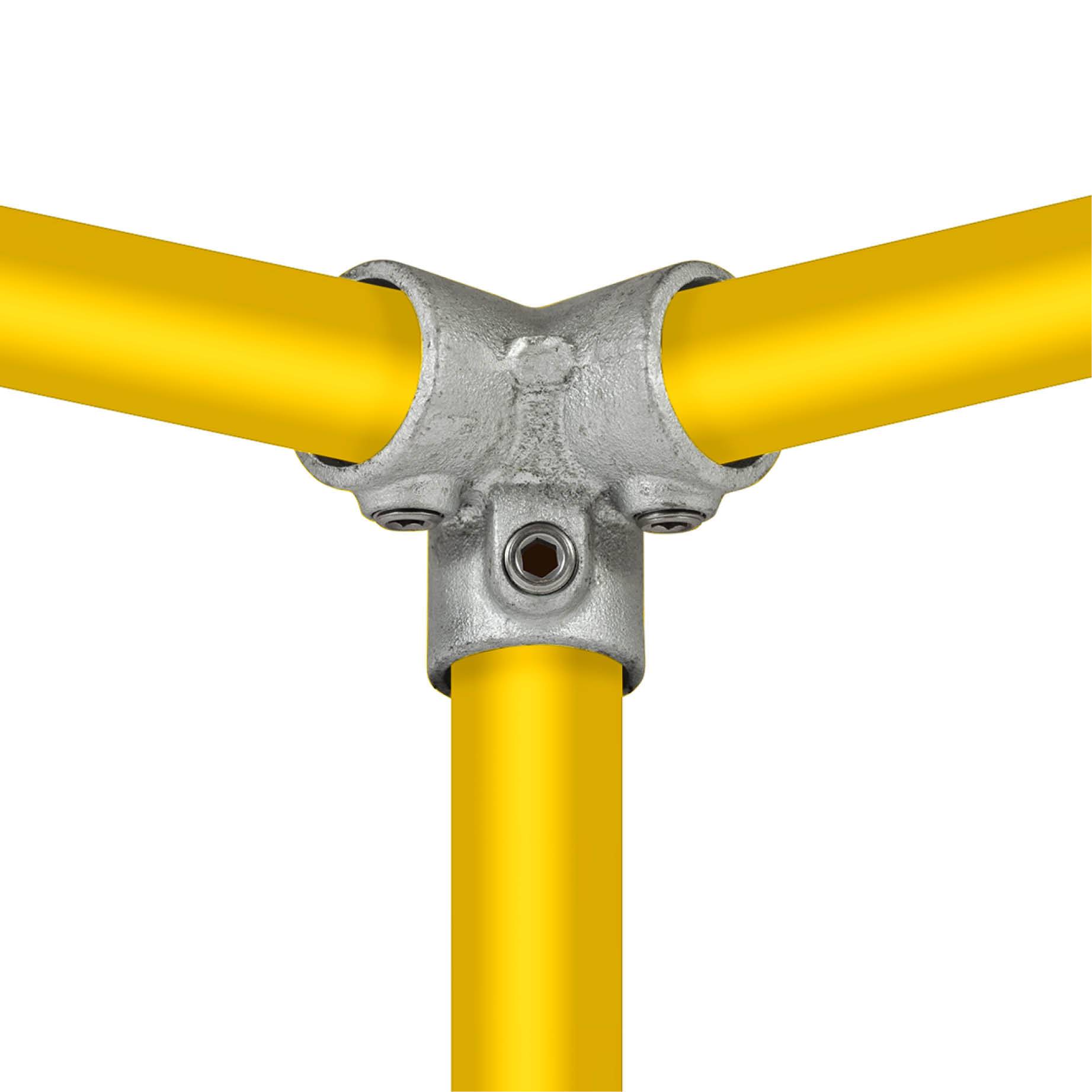 Typ_18 Rohrverbinder Dreiweg-Endstück 90° Ø 48,3 mm