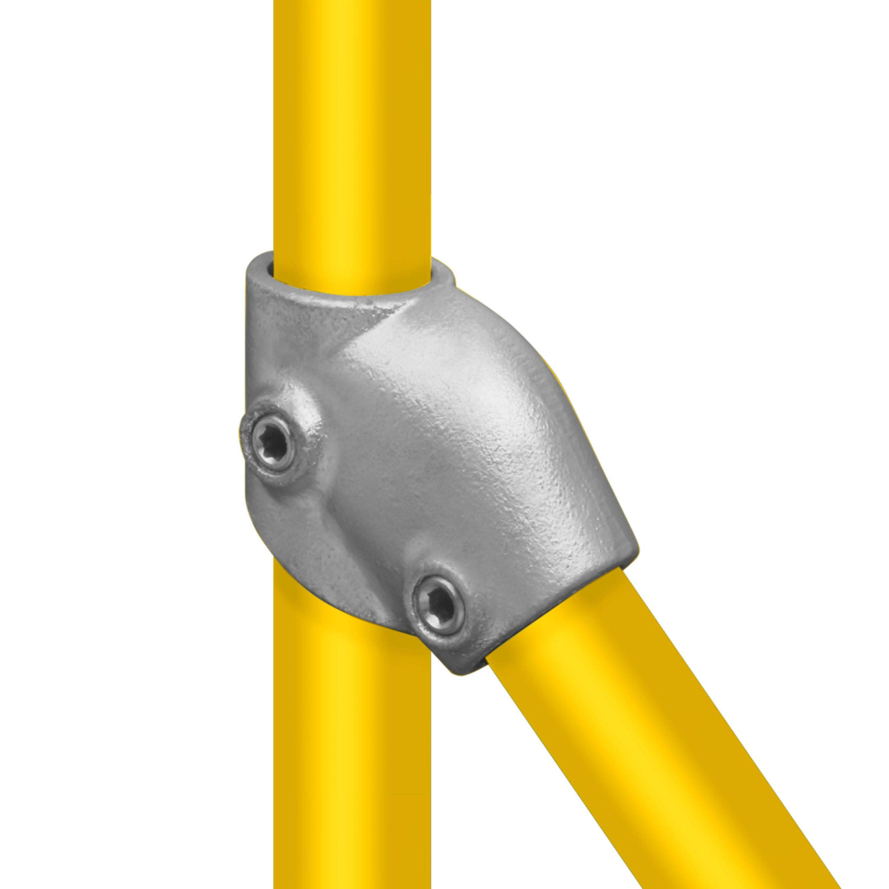 Typ_7 Rohrverbinder T-Stück kurz var. Winkel 45° - 60° Ø 48,3 mm