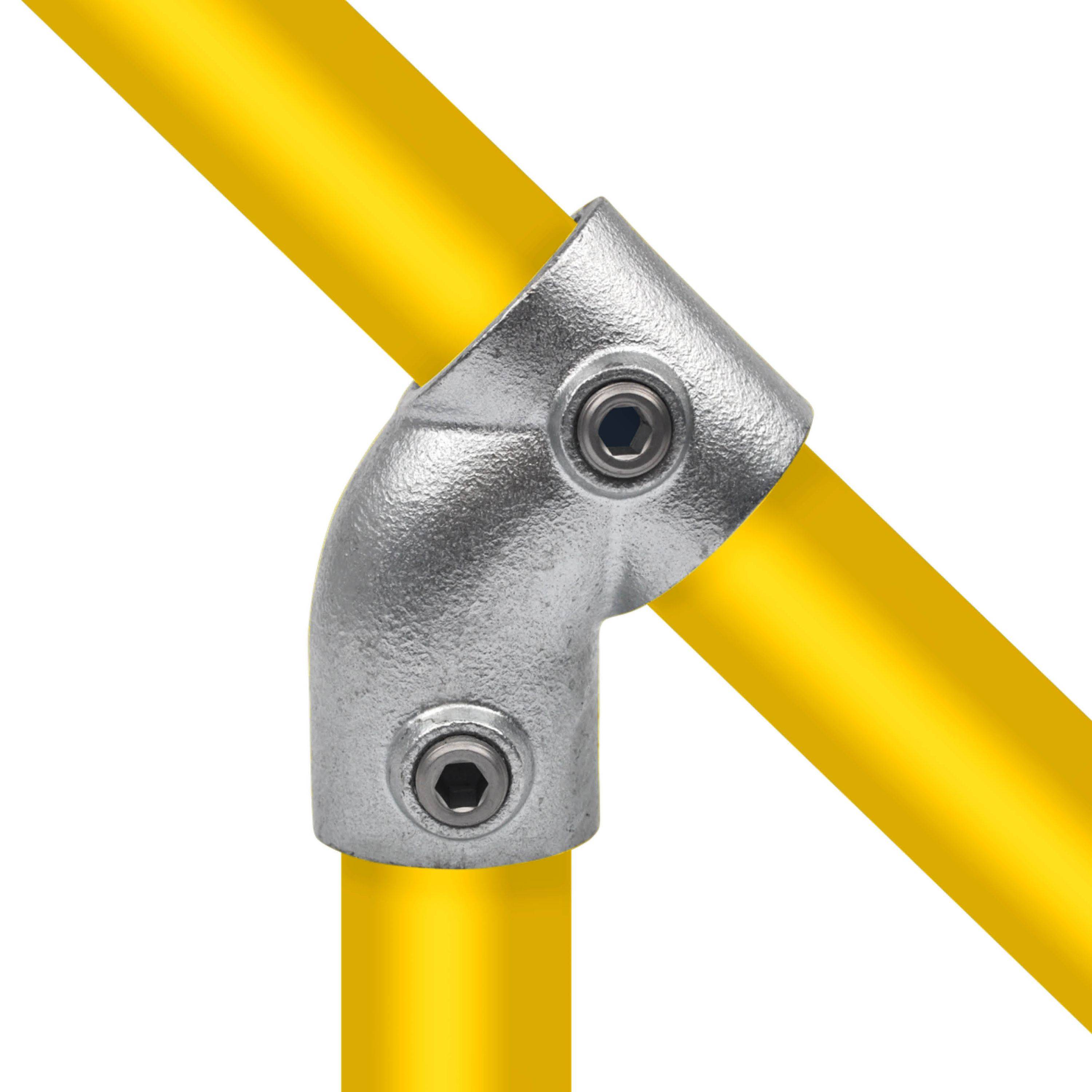 Typ_3 Rohrverbinder T-Stück kurz 45°, Ø 48,3 mm