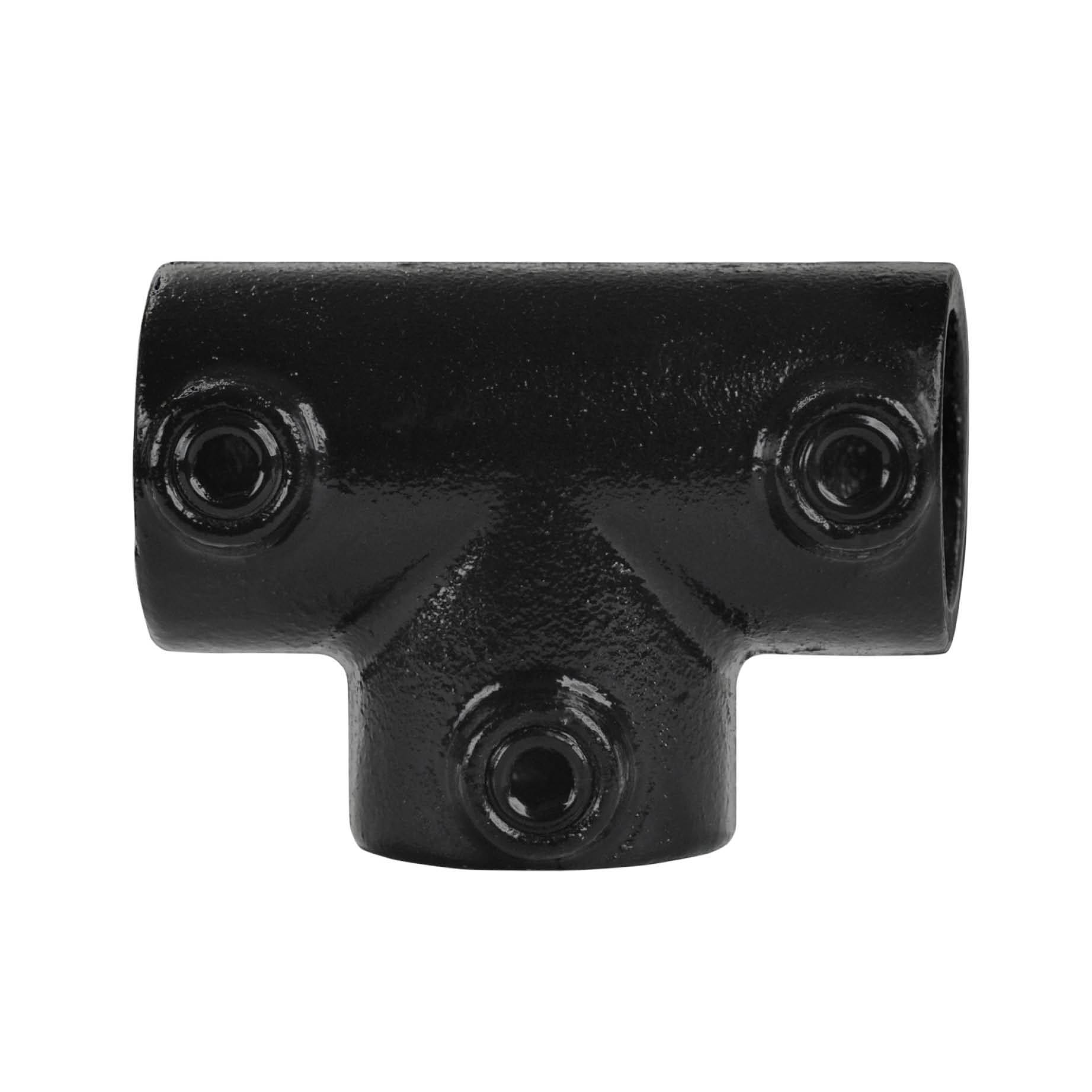 Typ_4 Rohrverbinder T-Stück lang Ø 48,3 mm (schwarz)