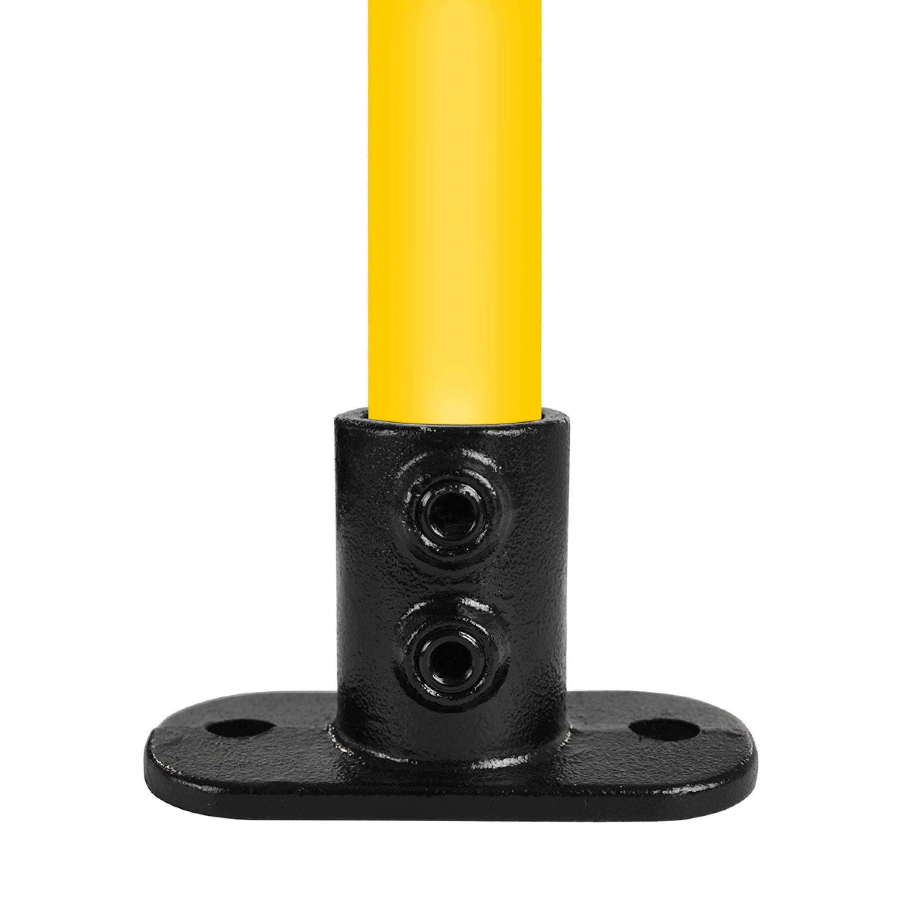 Typ_12 Fußplatte oval Ø 48,3 mm (schwarz)