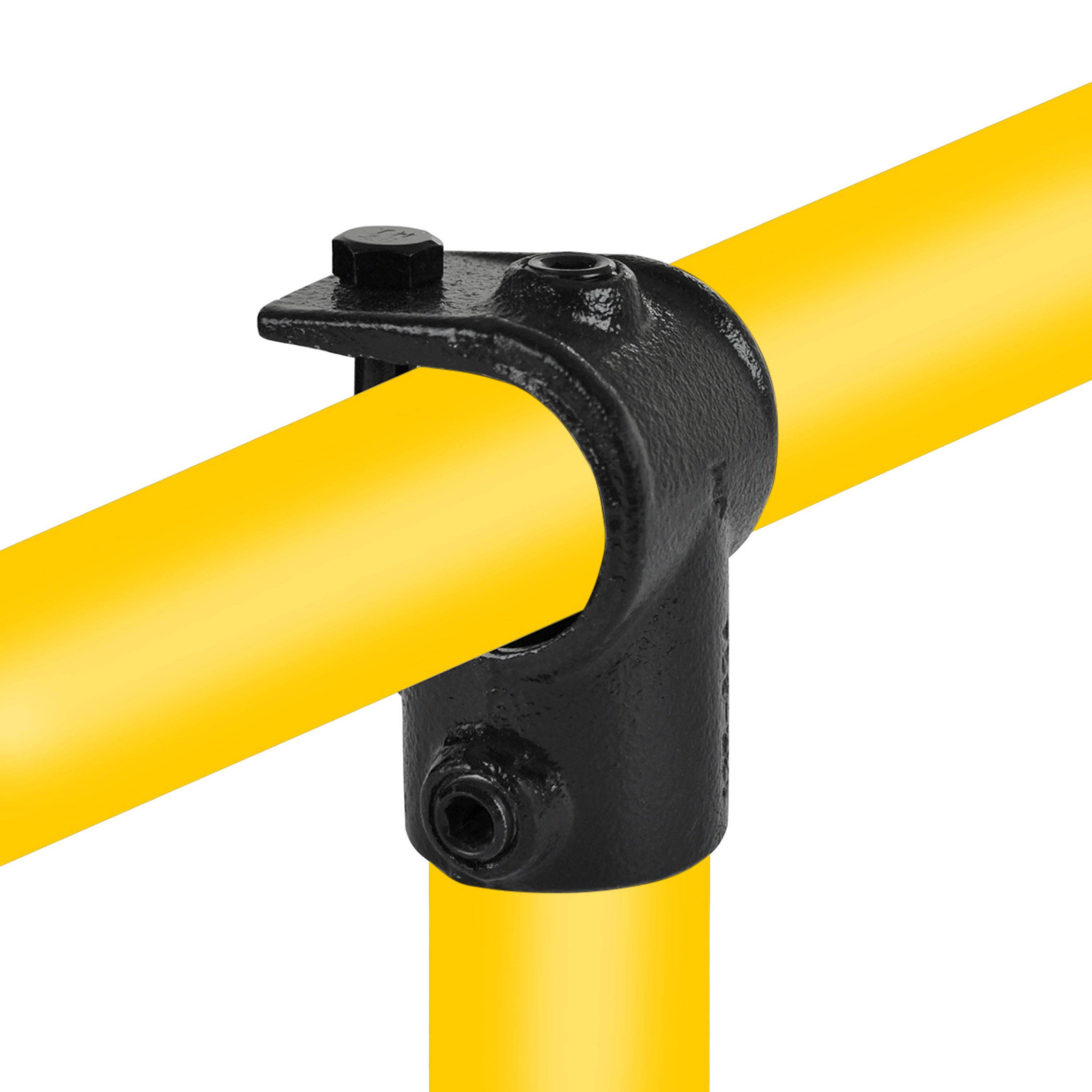 Typ_32 Rohrverbinder T-Stück offen Ø 48,3 mm (schwarz)