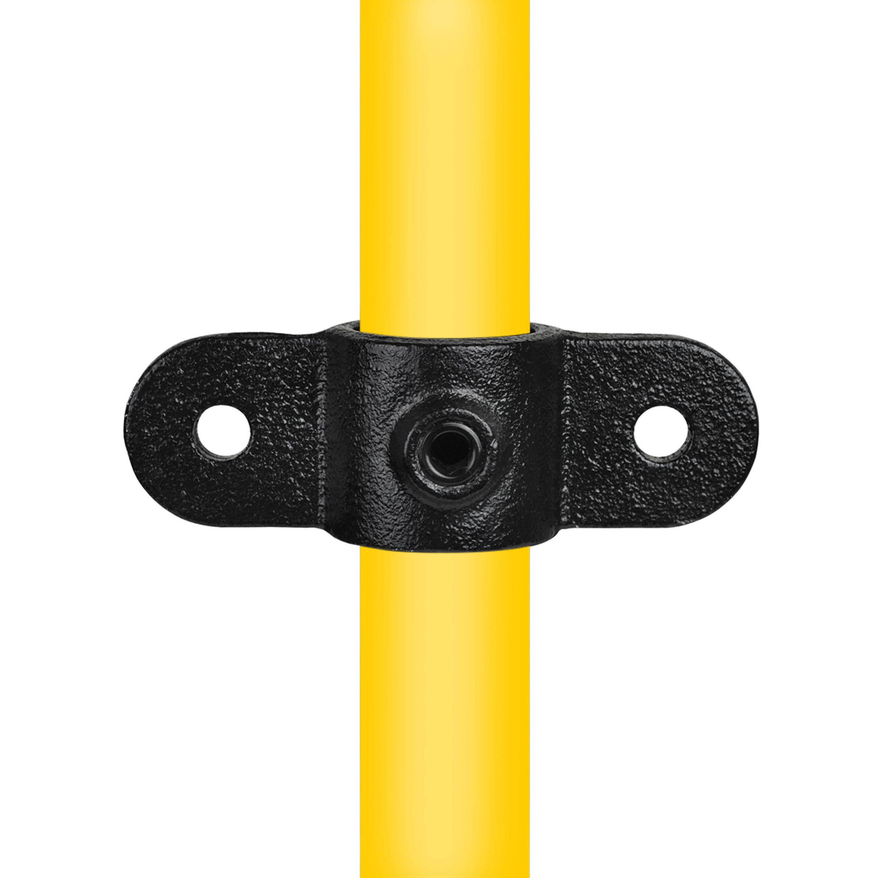 Typ_38 Rohrverbinder Gelenkauge doppelt 180° Ø 48,3 mm (schwarz)