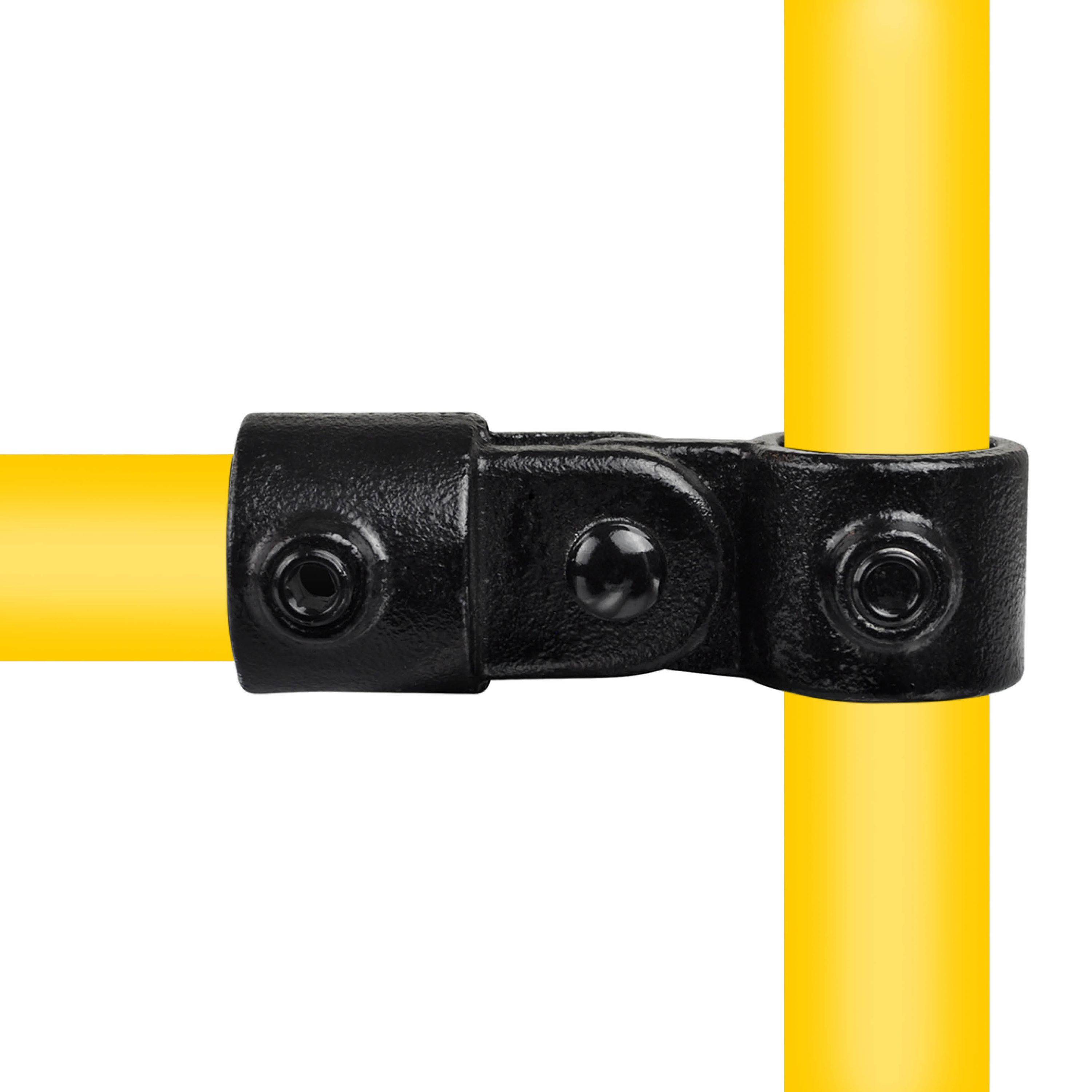 Typ_44 Rohrverbinder Gelenkstück einfach Ø 48,3 mm (schwarz)