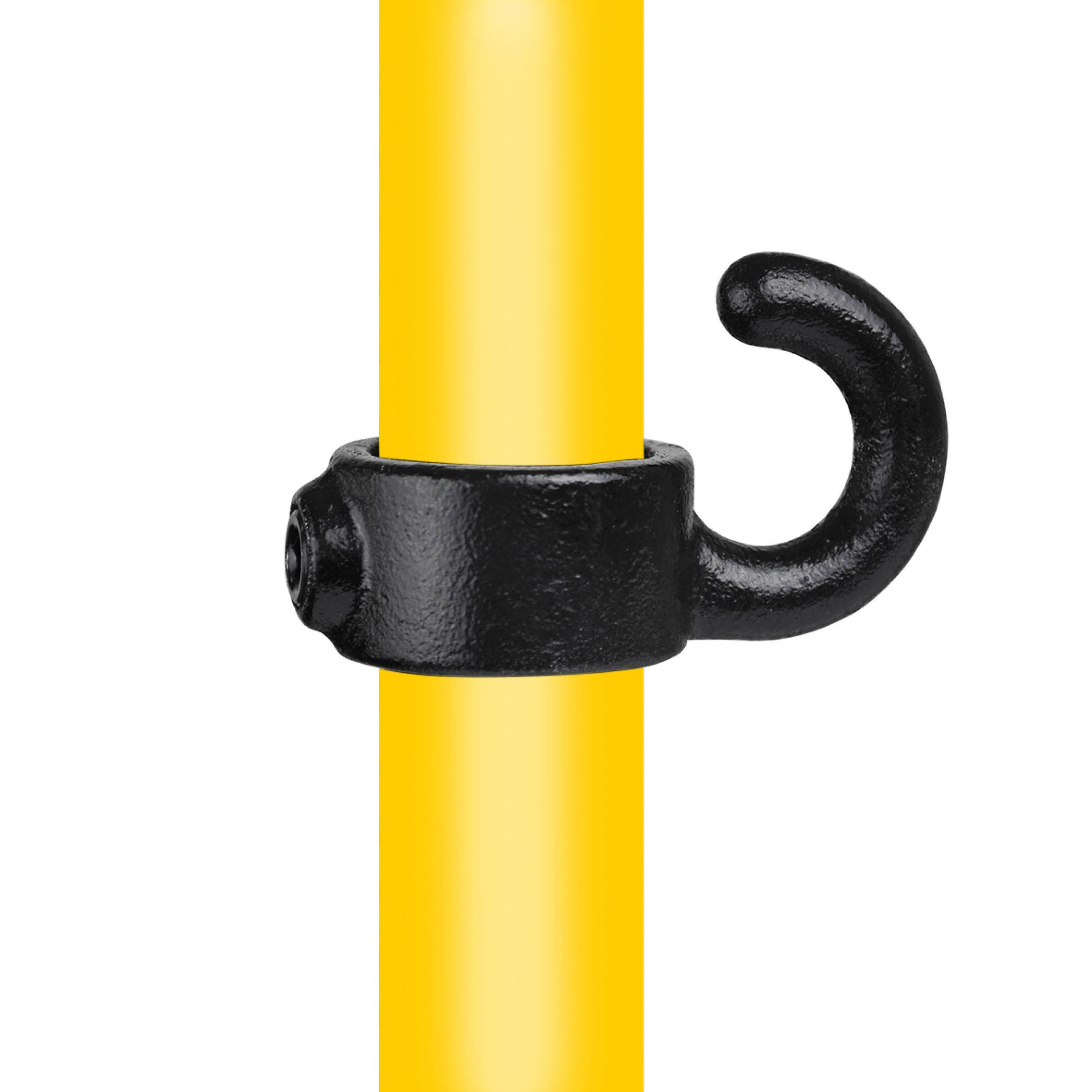 Typ_61 Rohrverbinder Sicherungsring mit Haken vertikal Ø 48,3 mm (schwarz)