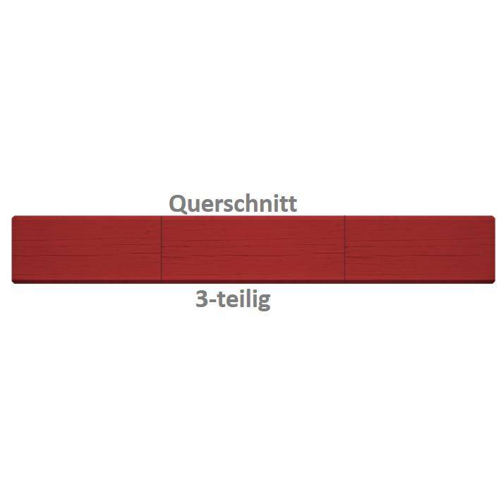 Spezial-Gerüstbohle aus Holz 24 x 4,5 cm (BxH) rot imprägniert - 1.00 m