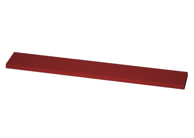 Spezial-Gerüstbohle aus Holz 24 x 4,5 cm (BxH) rot imprägniert - 2.50 m