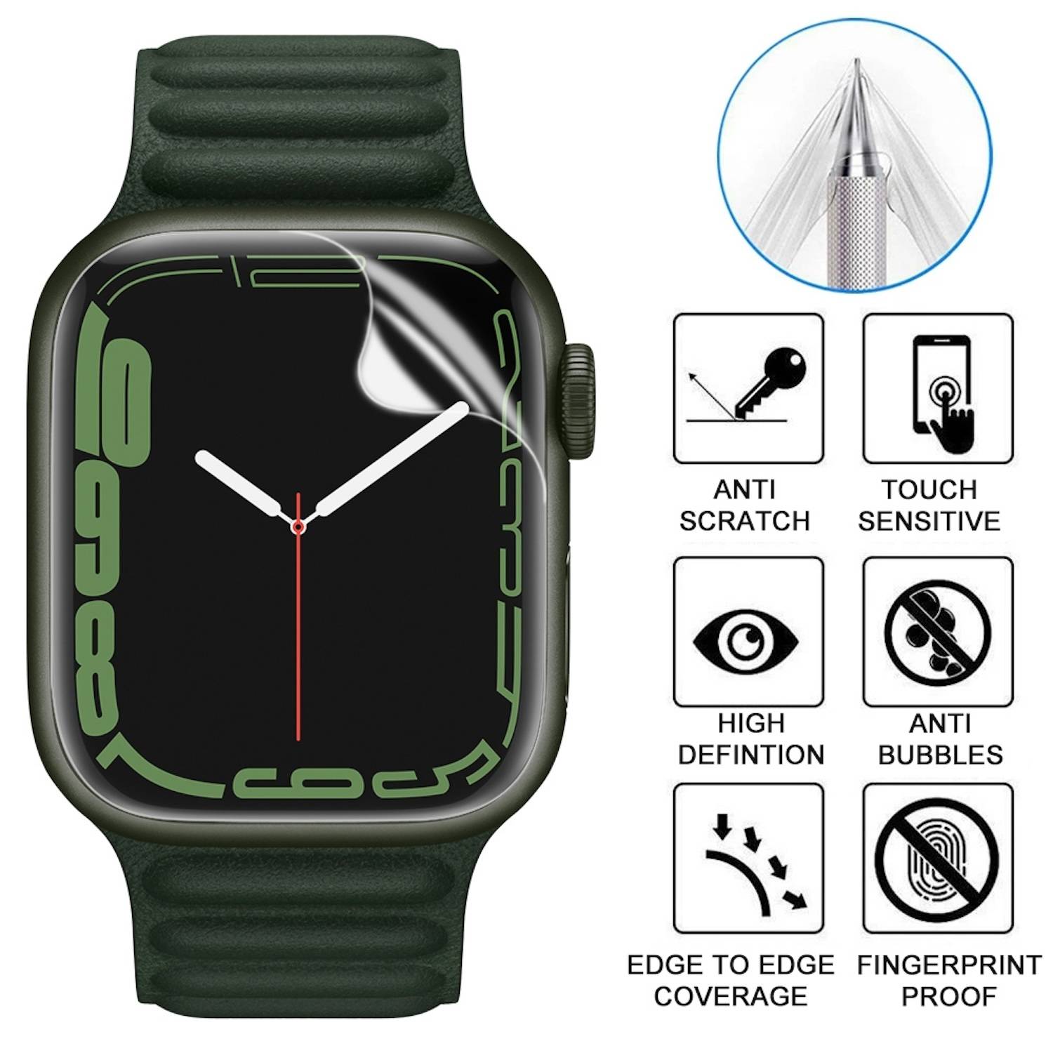 Hydrogel Display Schutzfolie für Apple Watch Ultra 4 / 3 / 2 / 1 49mm