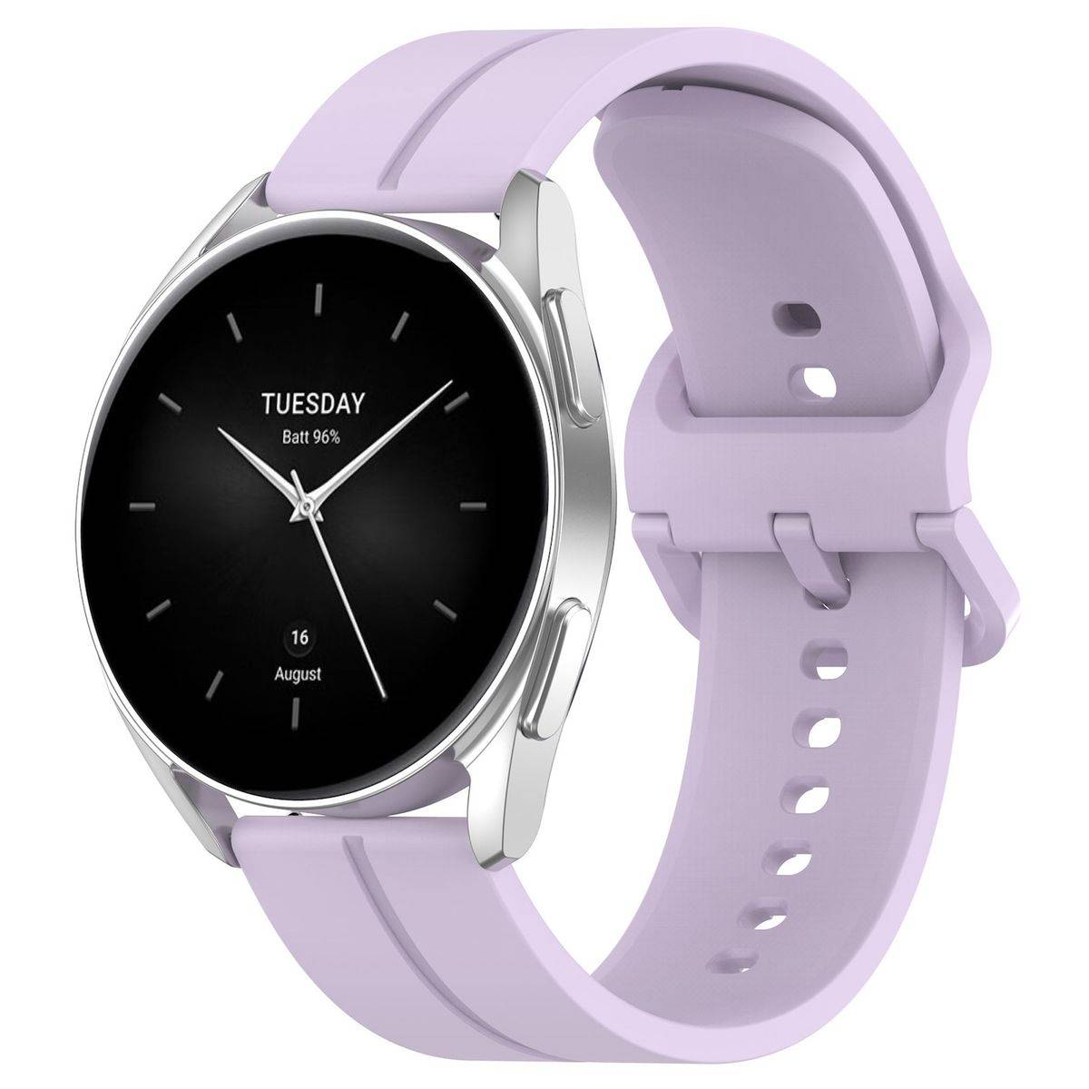 Für Xiaomi Watch 2 Pro hochwertiges Silikon Ersatz Armband Lila