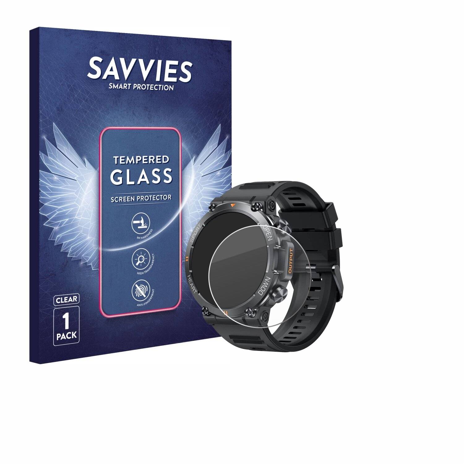 Savvies Clear Schutzglas für GaWear K56-PRO