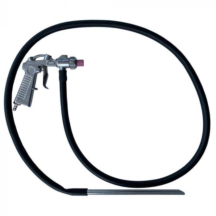 Strahlpistole "Standard" Alu - min 350 l/min. bei 6 bar - ID 10 mm - AD 12,5 mm - Lieferung incl. 6 mm Keramikdüse - Ansaugrohr Aluminium und