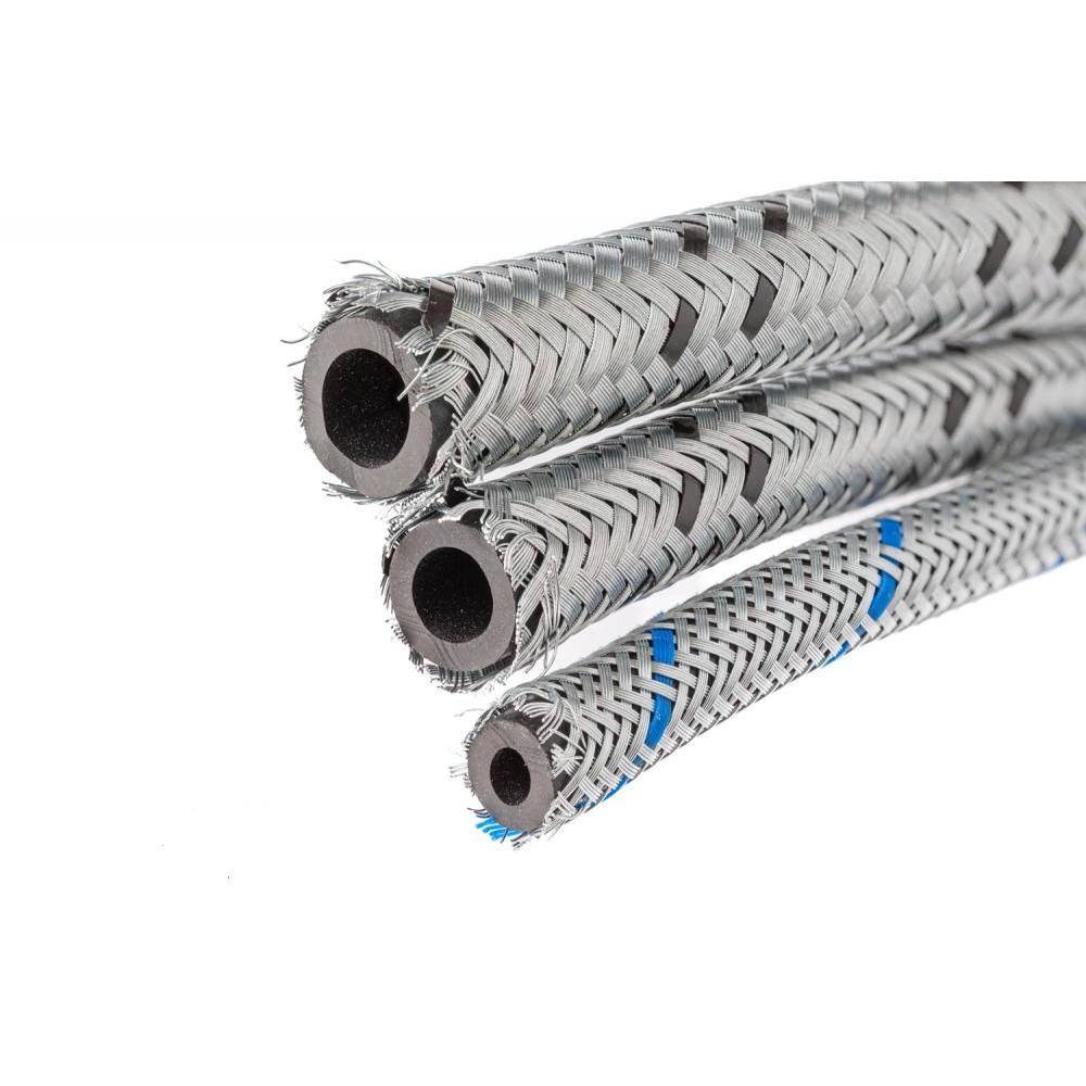 Niederdruckschlauch - Stahl verzinkt - Innenseele Gummi - Innendurchmesser 4,5 mm - NW 2,5 - 20 bar - VE 10 m