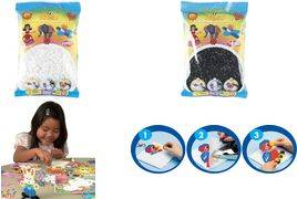 Hama Bügelperlen midi, schwarz, im Beutel, 3.000 Stück Durchmesser Bügelperle midi: 5,0 mm