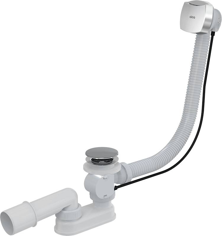 alcadrain Ablauf- und Überlauf Wanne - chrom