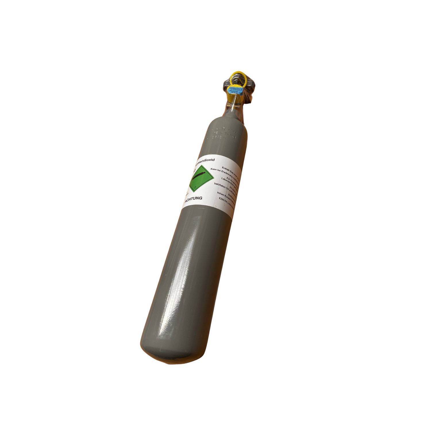CO2 Flasche, Kohlensäure Flasche, Kohlendioxid gasflasche - 0,5 kg ohne Flaschenhalter