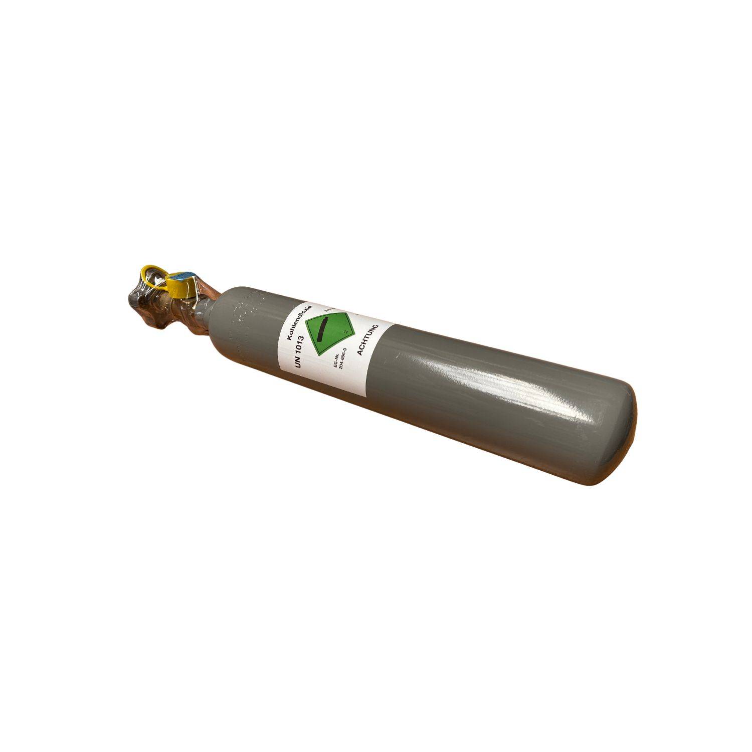 CO2 Flasche, Kohlensäure Flasche, Kohlendioxid gasflasche - 0,5 kg ohne Flaschenhalter