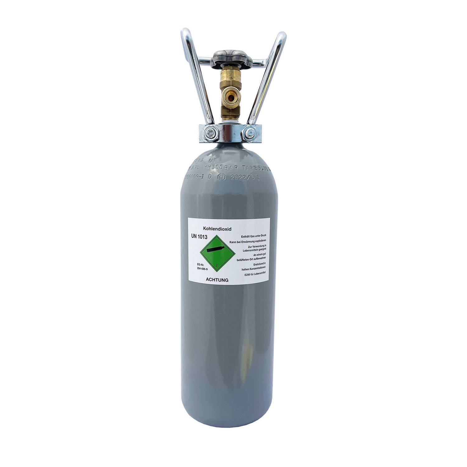 CO2 Flasche, Kohlensäure Flasche, Kohlendioxid Gasflasche - 2,0 kg