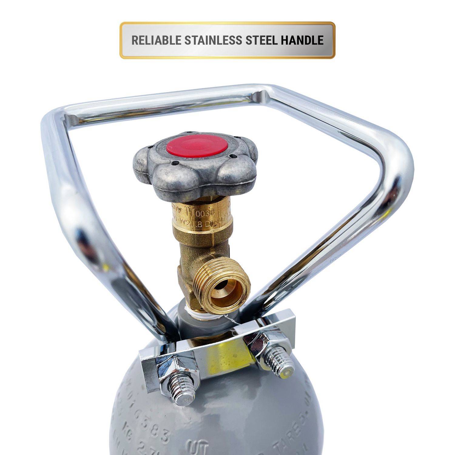 CO2 Flasche, Kohlensäure Flasche, Kohlendioxid Gasflasche - 2,0 kg