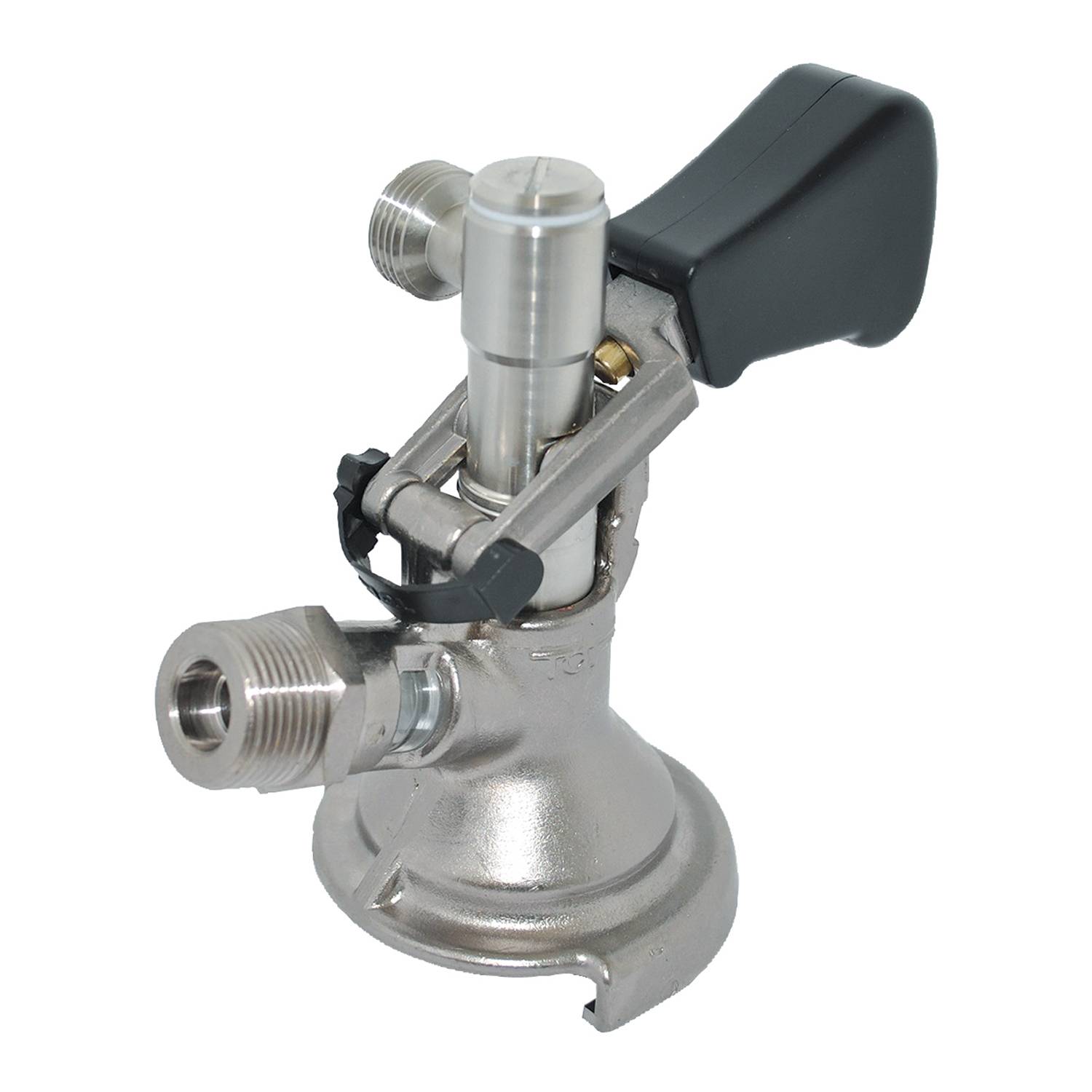 Zapfkopf - Keg Verschluss , Kombi - Fitting - seitlicher Ausgang (Thekenanstich)