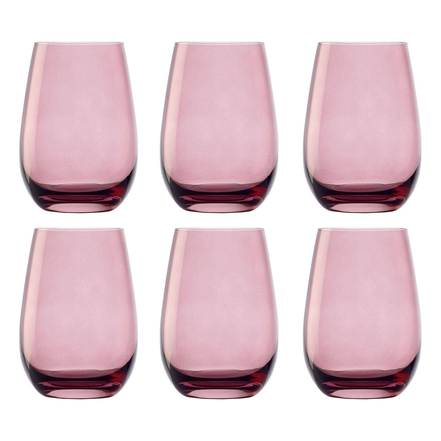 Farbige Trinkgläser ELEMENTS 6er-Set, Flieder, 465 ml