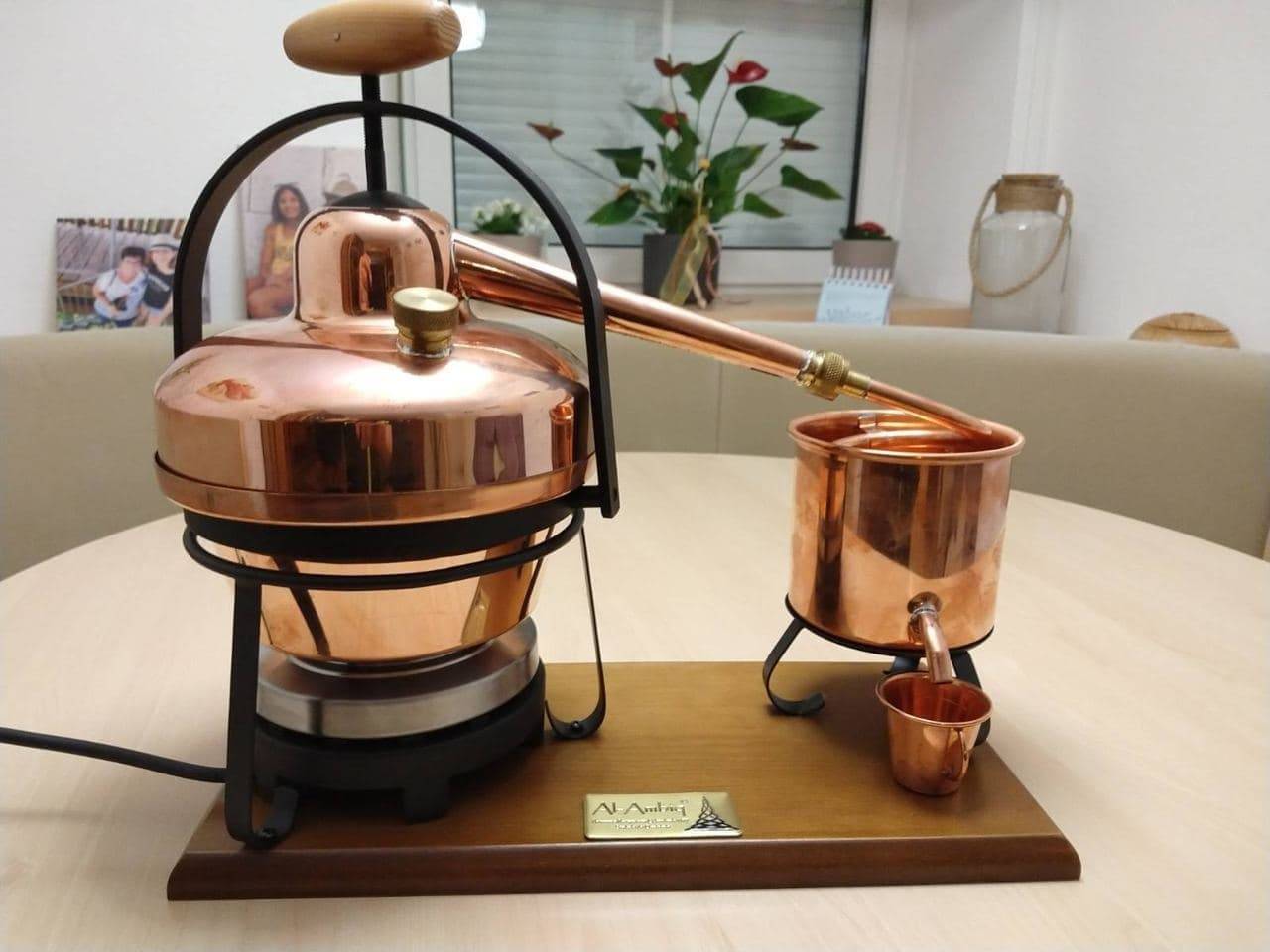 Destille 1,25 Liter mit Spiritusbrenner