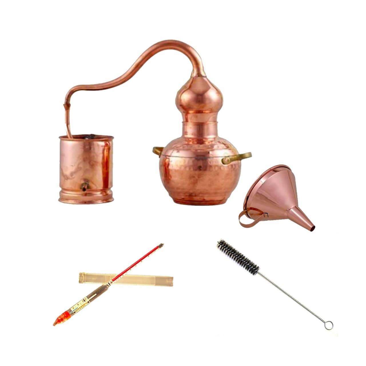 Destille Komplettset - Destille alembic 2 Liter Kupfer